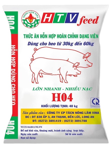Thức ăn hỗn hợp cho Heo từ 30Kg-60Kg
